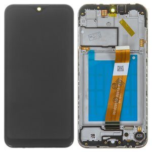 تاچ و ال سی دی گوشی سامسونگ آ01 با فریم اصلی  LCD SAMSUNG A01 (a015) ORIGINAL WITH FRAME