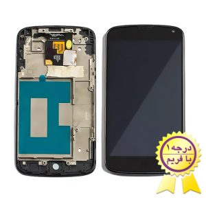 تاچ و ال سی دی گوشی ال جی نکسوس 4 با فرم  LCD LG  Nexus 4 E960 with frame