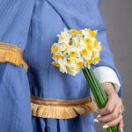 شال مجلسی آبی