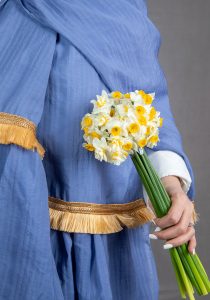 شال مجلسی آبی