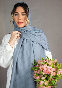 شال زیبای طوسی