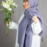شال طوسی ساده
